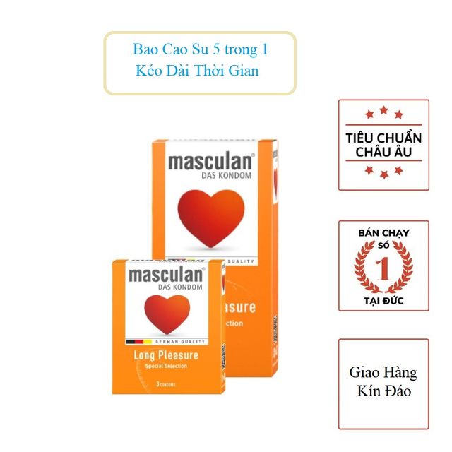 Bao Cao Su Tăng Thời Gian masculan Long Pleasure Của Đức 1
