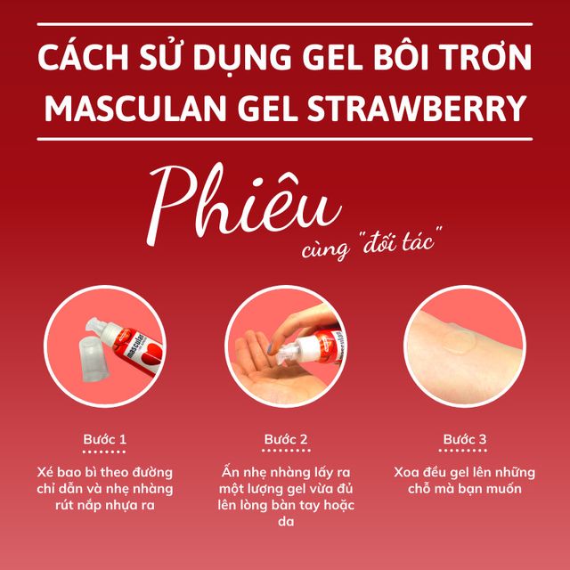 gel bô.i trơ.n Cao Cấp Hương Dâu Masculan Strawberry Nhập Khẩu Đức 3