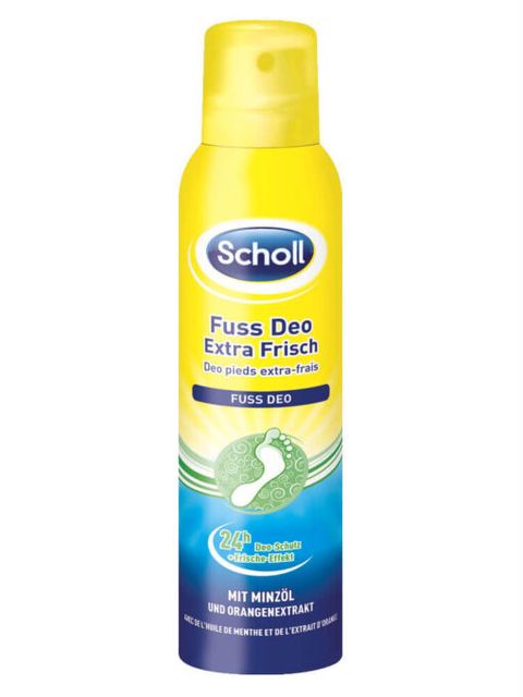 Xịt khử mùi hôi chân Scholl Fuss Deo Extra Frisch 1