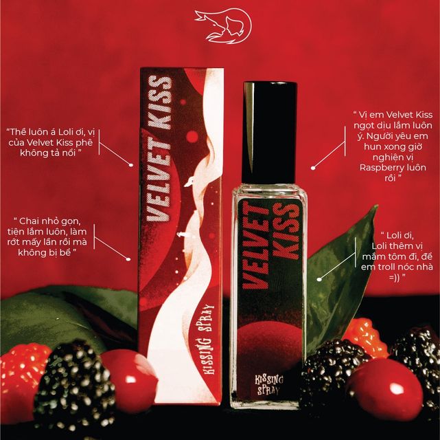 Xịt Thơm Miệng Kissing Spray Loli The Wolf Vị  Mâm Xôi Chai 20ml 1