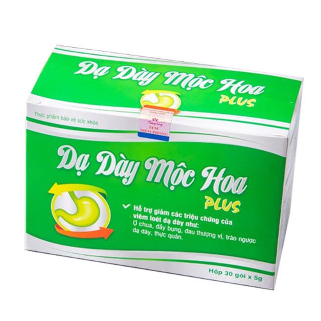 Dạ D&agrave;y Mộc Hoa Plus Ch&iacute;nh H&atilde;ng - Hộp 30 G&oacute;i 2