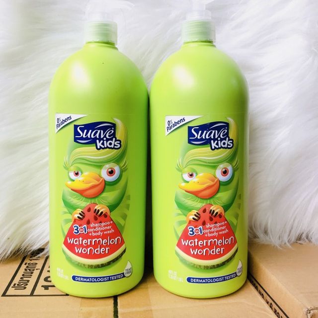 Sữa tắm gội xả cho bé Suave Kids 3 in 1 của Mỹ 1.18L 2