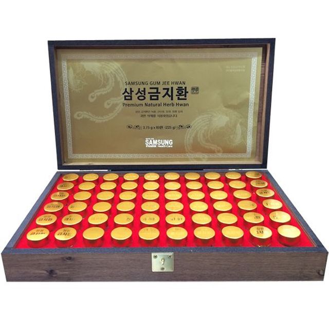 Hộp Gỗ 60 Vi&ecirc;n An Cung Ngưu Ho&agrave;ng