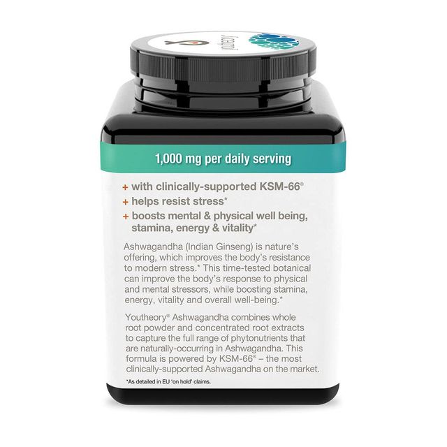 Vi&ecirc;n uống nh&acirc;n s&acirc;m Ấn Độ Youtheory Ashwagandha