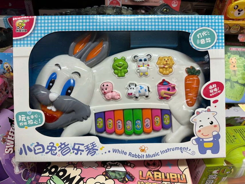 Đồ chơi đ&agrave;n piano h&igrave;nh con thỏ Rabbit Piano 3300