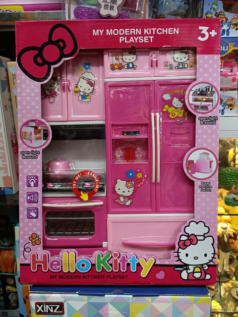 Đồ chơi nấu ăn Hello Kitty 8921 với &acirc;m thanh v&agrave; &aacute;nh s&aacute;ng