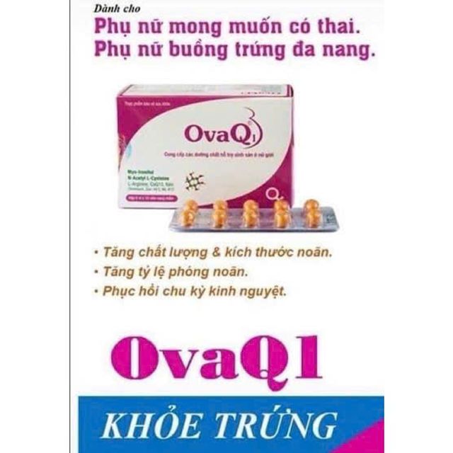 OvaQ1 gi&uacute;p bổ trứng