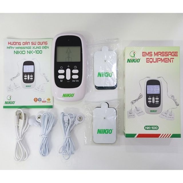Máy Massage Xung Điện Nikio NK-100 - 4 Miếng Dán, 8 Chế Độ Massage, Pin Sạc Tiện Lợi, Giúp Thư Giãn Cơ Thể và Cải Thiện Sức Khỏe 5