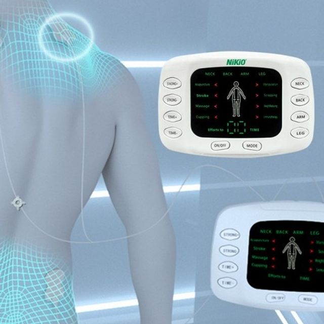 Máy Massage Xung Điện Nikio NK-105 - Thiết Bị Chăm Sóc Sức Khỏe Toàn Thân với 4 Miếng Dán và Dép Massage Chân, Tích Hợp 8 Chế Độ Thư Giãn 4
