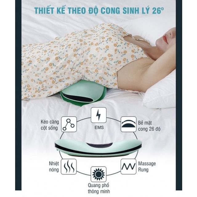 Máy Massage Lưng Nikio NK-158 - Thiết Bị Thư Giãn Kéo Giãn Cột Sống, Nhiệt Nóng, Xung Điện Hỗ Trợ Giảm Đau Lưng 7