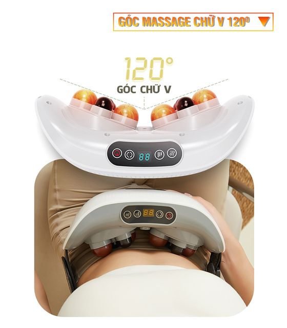 M&aacute;y massage bụng pin sạc Nikio NK-166DC - C&ocirc;ng nghệ xoa b&oacute;p day ấn mới kết hợp nhiệt n&oacute;ng v&agrave; hồng ngoại 3