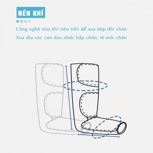 Máy Massage Chân Túi Khí Nikio NK-285 - Thiết bị Massage Cao Cấp 3 Chế Độ, Nhiệt Sưởi Ấm, Hỗ Trợ Gai Mạch Bạch Tĩnh Mạch 3