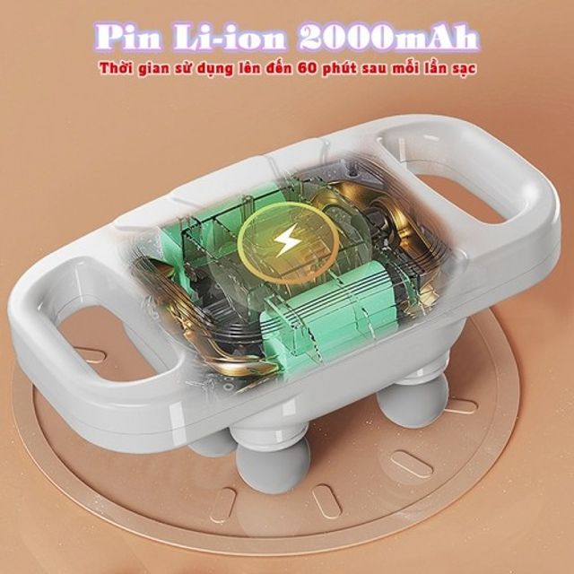 M&aacute;y massage lưng, m&aacute;y đấm lưng 6 đầu Nikio NK-272 PRO - 9 chế độ, 20 cường độ, pin sạc 6