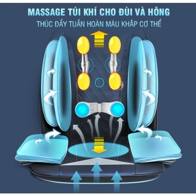 Ghế massage toàn thân Nikio NK-181 - Công nghệ hồng ngoại rung lắc, áp suất khí hiện đại 5