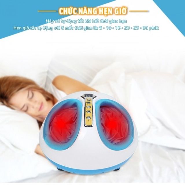 Máy Massage Bàn Chân Puli PL-909 Đa Năng - Xoa Bóp Con Lăn 3D, Tích Hợp Nhiệt Sưởi, Hẹn Giờ Tùy Chỉnh, Giảm Đau Mỏi Chân 7