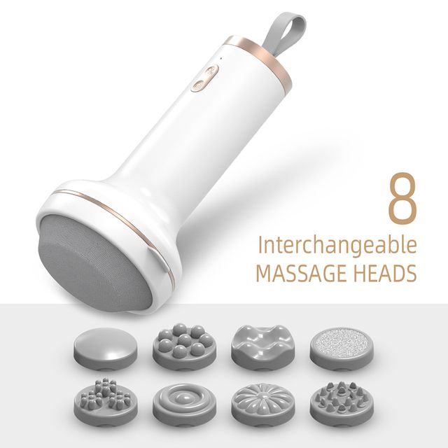Máy massage cầm tay mini 8 đầu Puli PL-670 - Pin sạc 4