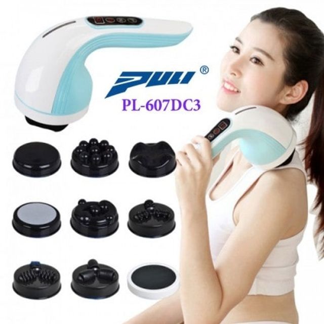 Máy massage cầm tay dùng pin sạc 8 đầu Hàn Quốc Puli PL-607DC3 2