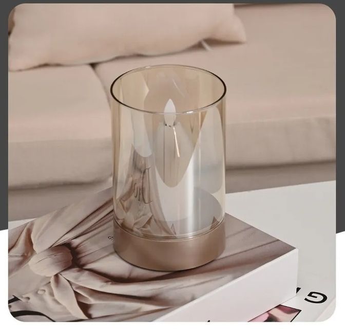 Đèn nến điện tử cảm ứng  Bật/Tắt và tăng giảm độ sáng, pin sạc tích điện kéo dài 2