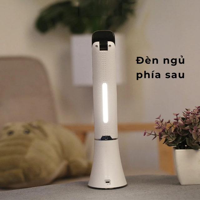 Đèn bàn học led chống cận điều khiển cảm ứng có đồng hồ, lịch vạn niên và đèn ngủ 3
