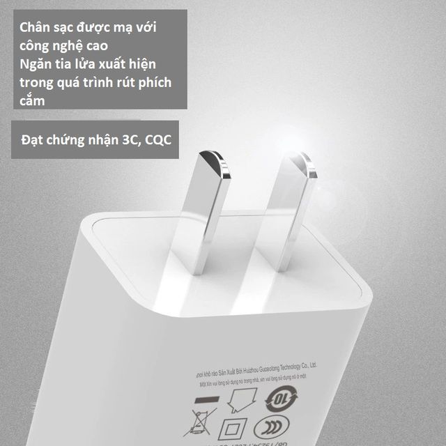 Củ sạc 5V2A USB chứng nhận 3C đầu sạc GB4706 2