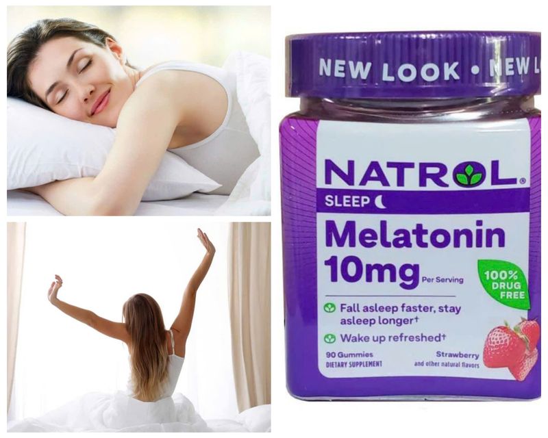 Kẹo Dẻo Hỗ Trợ Ngủ Ngon vị Dâu Natrol 10mg, 90 viên Mỹ 1
