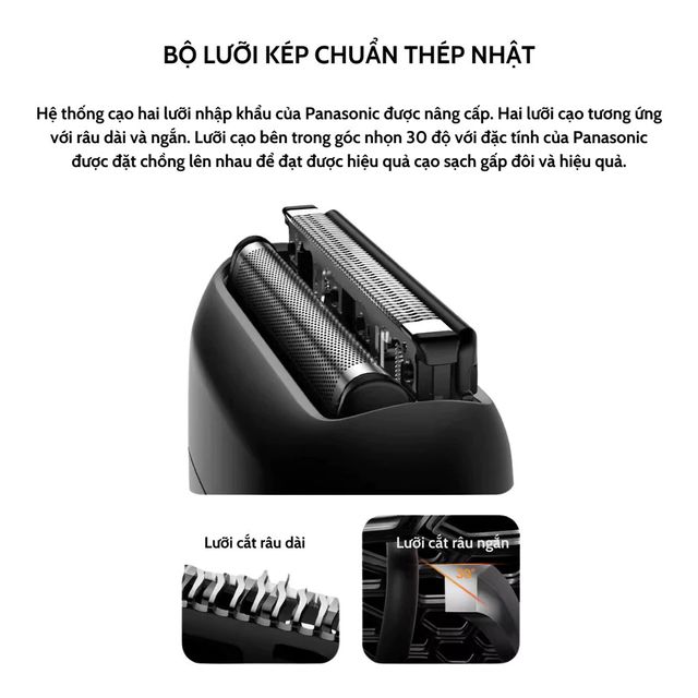 M&aacute;y Cạo R&acirc;u Mini Panasonic ES-CM20 Ch&iacute;nh H&atilde;ng - Lưỡi Th&eacute;p Nhập Khẩu Nhật Bản, Nhỏ Gọn Thoải M&aacute;i Khi Du Lịch 4