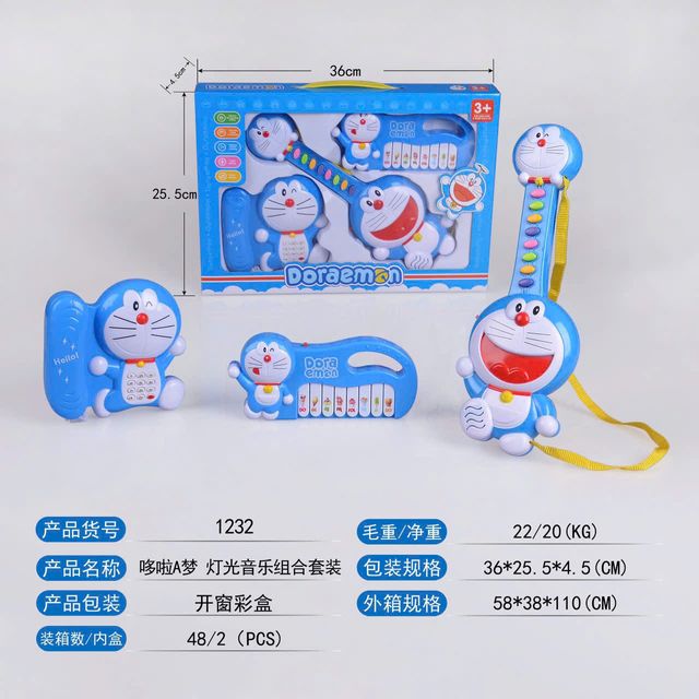 Bộ đồ chơi đ&agrave;n guitar Doraemon với thiết kế đ&aacute;ng y&ecirc;u