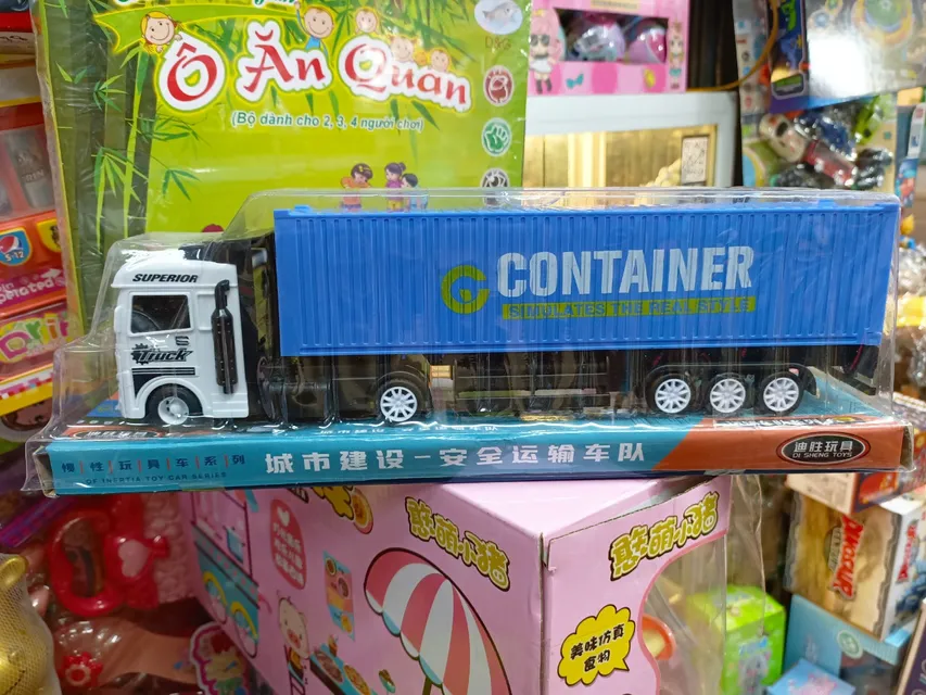 Đồ Chơi Xe &Ocirc; T&ocirc; Tải Container Chạy Bằng Đ&agrave; 668