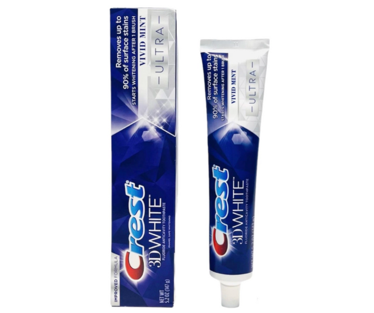 Kem đ&aacute;nh răng Crest 3D White Ultra Vivid Mint 147gr