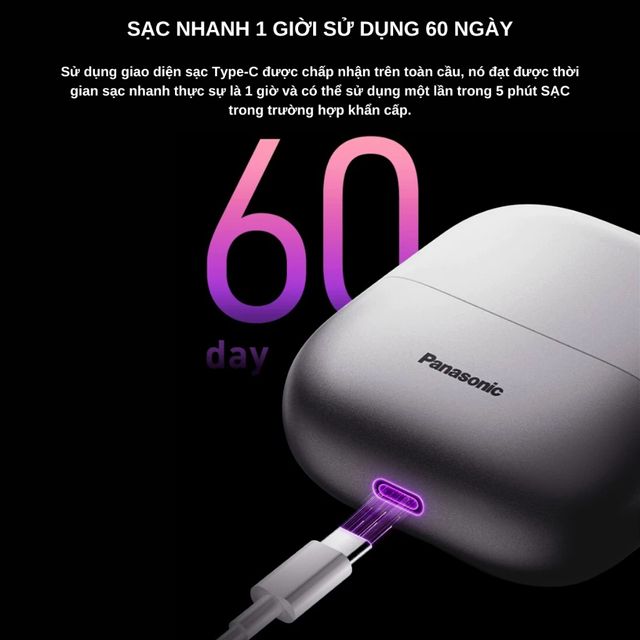 M&aacute;y Cạo R&acirc;u Mini Panasonic ES-PCM3A Ch&iacute;nh H&atilde;ng - Lưỡi Th&eacute;p Nhật Bản 3 Lưỡi, M&aacute;y Cạo Du Lịch Nhỏ Gọn, Sạc Pin Type C 9