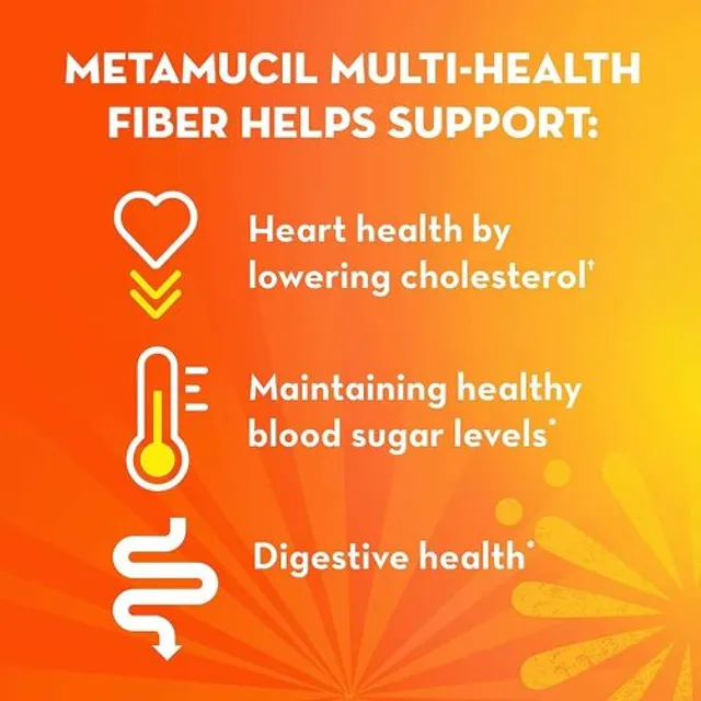Vi&ecirc;n uống bổ sung chất xơ Metamucil 3-in-1 Fiber Supplement
