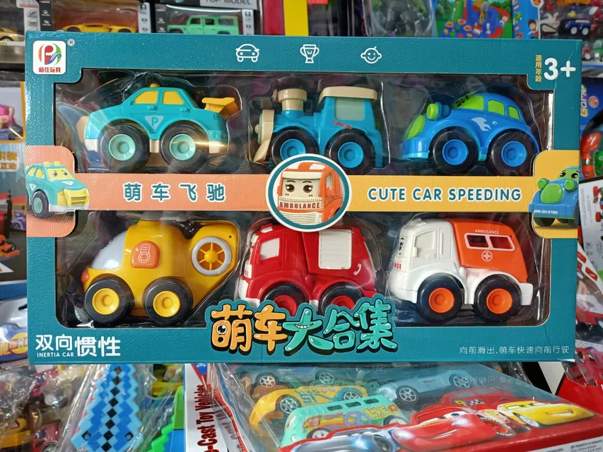 Bộ đồ chơi 6 xe &ocirc; t&ocirc; hoạt h&igrave;nh Poli Robocar
