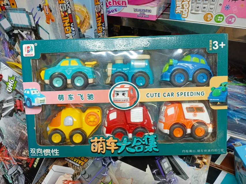 Bộ đồ chơi 6 xe &ocirc; t&ocirc; hoạt h&igrave;nh Poli Robocar