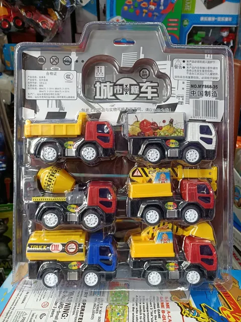Bộ đồ chơi 6 xe &ocirc; t&ocirc; MY868-35