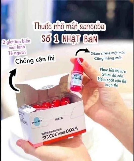 Hộp 10 chai Nhỏ Mắt Sancoba