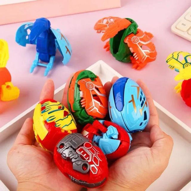 Trứng khủng long lắp gh&eacute;p biến h&igrave;nh