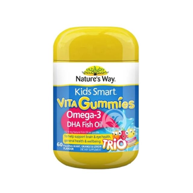 Kẹo dẻo Nature&rsquo;s Way Kids Smart Omega 3 DHA Trio 60 vi&ecirc;n