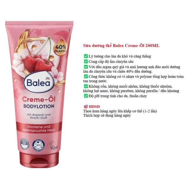 Kem dưỡng thể Balea