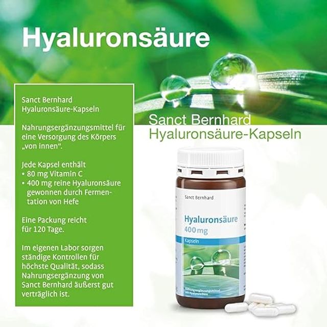 Vi&ecirc;n uống cấp nước đẹp da Hyarulonsaure Sanct Bernhard 120 vi&ecirc;n