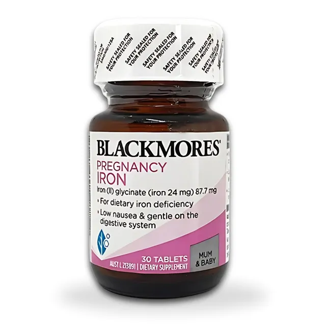 Vi&ecirc;n Uống Blackmores Pregnancy Iron - Lọ 30 Vi&ecirc;n