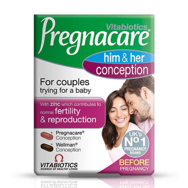 Vi&ecirc;n uống tăng khả năng c&oacute; thai Pregnacare Him & Her Conception