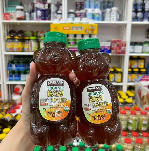 Mật Ong Kirkland Signature Raw Organic Bear