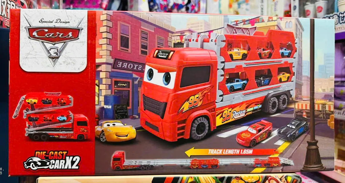 Đồ chơi xe &ocirc; t&ocirc; tải 2 tầng McQueen 95