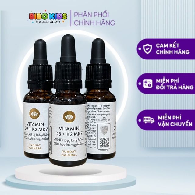 Vitamin D3 K2 MK7 Sunday Natural