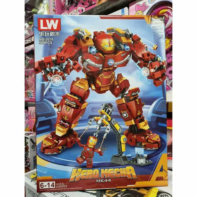 Đồ chơi lắp r&aacute;p robot si&ecirc;u anh h&ugrave;ng Iron Man