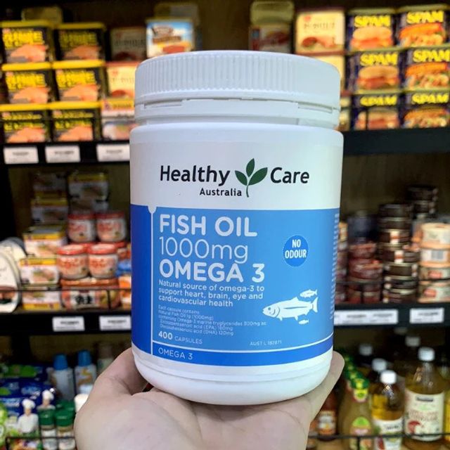 Dầu c&aacute; Healthy Care Fish Oil 1000mg Omega-3 400v