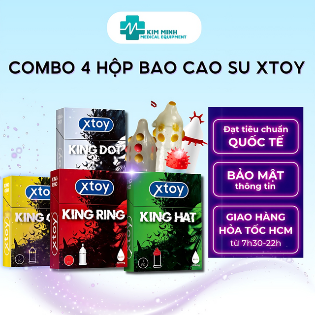 Combo 4 hộp BCS Xtoy gai lớn