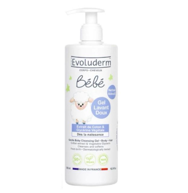Sữa tắm gội dịu l&agrave;nh cho b&eacute; Evoluderm