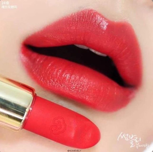 Son Whoo Velvet Lip Rouge #24 Red Orange