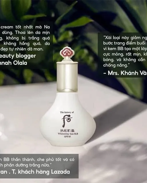 Set Kem Nền Chống Nắng The History of Whoo